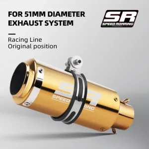 Universal Stainless Steel Motorcycle Exhaust Tailpipe
