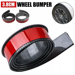 Carbon Fiber Patterned Car Wheel Fenders & Tire Arches, Protective Decorative Lips