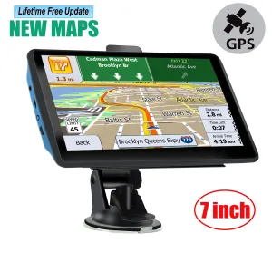 7 GPS Navigation for Car & Truck, Free Europe & North America Maps, 8GB